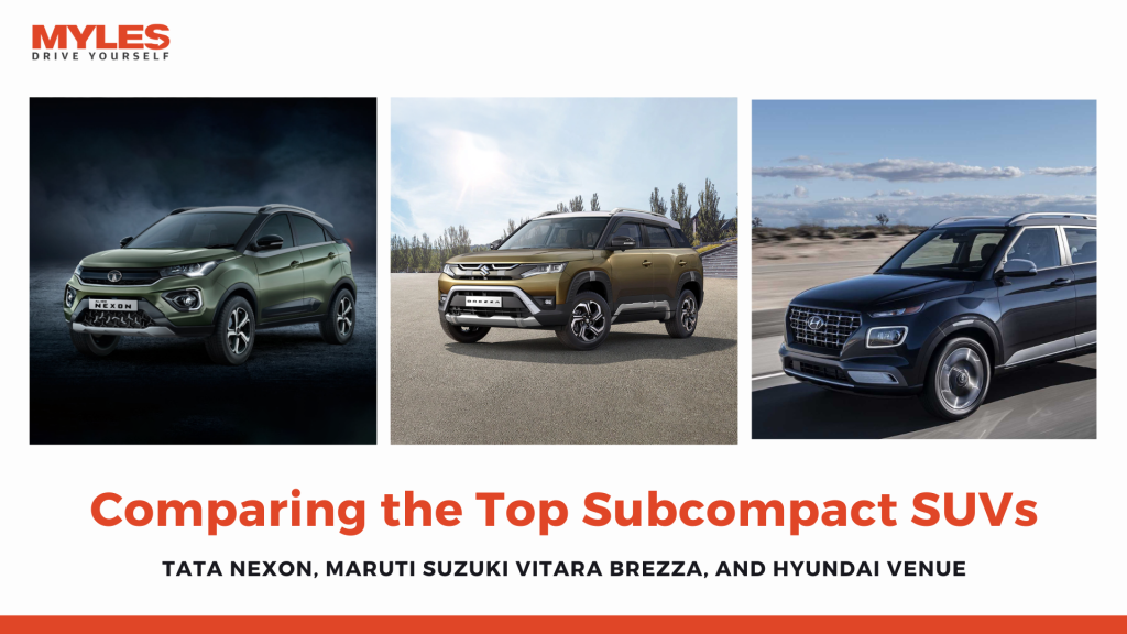 Comparing the Top Subcompact SUVs: Tata Nexon, Maruti Suzuki Vitara ...